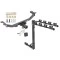 Trailer Tow Hitch w/ 4 Bike Rack For 10-18 Acura RDX tilt away adult or child arms fold down carrier w/ Lock and Cover