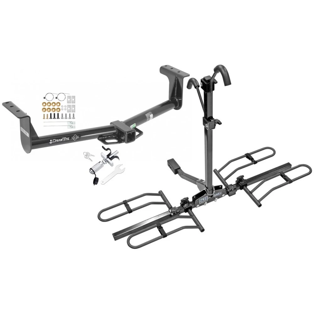 Trailer Tow Hitch For 12-21 Ford Ranger Sold Outside of USA Platform Style 2 Bike Rack w/ Anti Rattle Hitch Lock