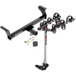 Trailer Tow Hitch For 12-21 Isuzu D-Max 4 Bike Rack w/ Hitch Lock and Cover