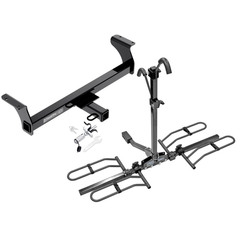 Trailer Tow Hitch For 12-21 Isuzu D-Max Platform Style 2 Bike Rack w/ Anti Rattle Hitch Lock