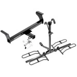 Trailer Tow Hitch For 12-21 Isuzu D-Max Platform Style 2 Bike Rack w/ Anti Rattle Hitch Lock