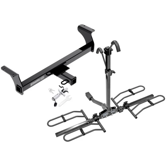 Trailer Tow Hitch For 12-21 Isuzu D-Max Platform Style 2 Bike Rack w/ Anti Rattle Hitch Lock