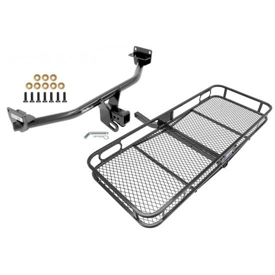 Trailer Tow Hitch For 16-18 Hyundai Tucson 19-21 Except Night Edition Basket Cargo Carrier Platform w/ Hitch Pin