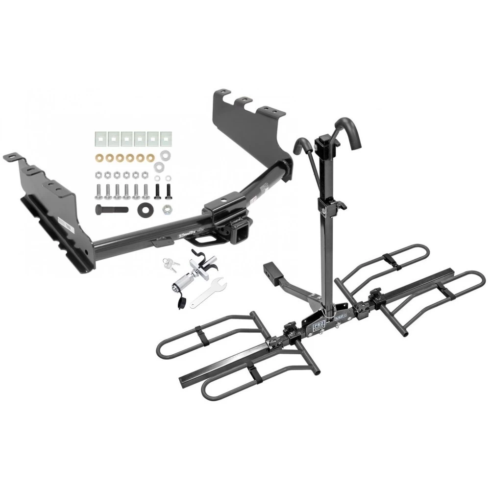 Trailer Tow Hitch For 14-18 Chevy Silverado GMC Sierra 1500 2019 LD Legacy Platform Style 2 Bike Rack w/ Anti Rattle Hitch Lock