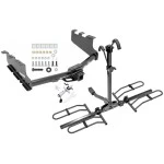 Trailer Tow Hitch For 14-18 Chevy Silverado GMC Sierra 1500 2019 LD Legacy Platform Style 2 Bike Rack w/ Anti Rattle Hitch Lock