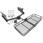 Trailer Tow Hitch For 14-18 Chevy Silverado GMC Sierra 1500 2019 LD Legacy Basket Cargo Carrier Platform Hitch Lock and Cover