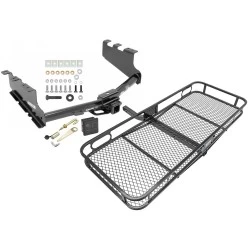 Trailer Tow Hitch For 14-18 Chevy Silverado GMC Sierra 1500 2019 LD Legacy Basket Cargo Carrier Platform Hitch Lock and Cover