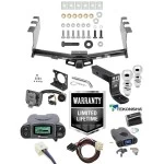 Trailer Hitch w/ Tekonsha Prodigy P3 Brake Control For 14-18 Chevy Silverado GMC Sierra 1500 (2019 LD & Legacy) w/ Plug Play Wiring 2- 5/16" Ball 4" Drop Mount 7-Way Pin Blade RV Controller