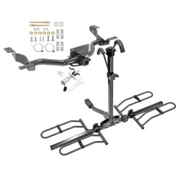 Trailer Tow Hitch For 14-27 Ram ProMaster 1500 2500 All Models 3500 Except EXT Platform Style 2 Bike Rack w/ Anti Rattle Hitch Lock