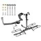 Trailer Tow Hitch For 14-20 Mitsubishi Outlander Except PHEV Platform Style 2 Bike Rack w/ Anti Rattle Hitch Lock