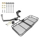 Trailer Tow Hitch For 14-20 Mitsubishi Outlander Except PHEV Basket Cargo Carrier Platform Hitch Lock and Cover