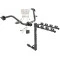 Trailer Tow Hitch w/ 4 Bike Rack For 15-18 Chevy City Express 13-21 Nissan NV200 tilt away adult or child arms fold down carrier w/ Lock and Cover