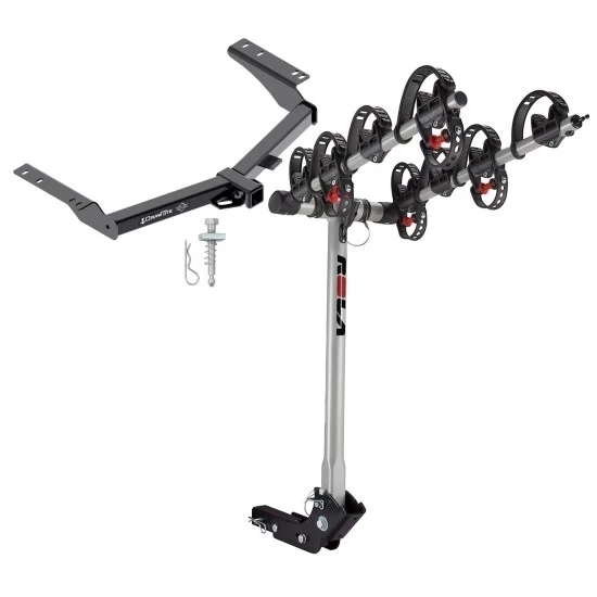 Trailer Tow Hitch For 2014 Toyota Prado w/ 4 Bike Carrier Rack