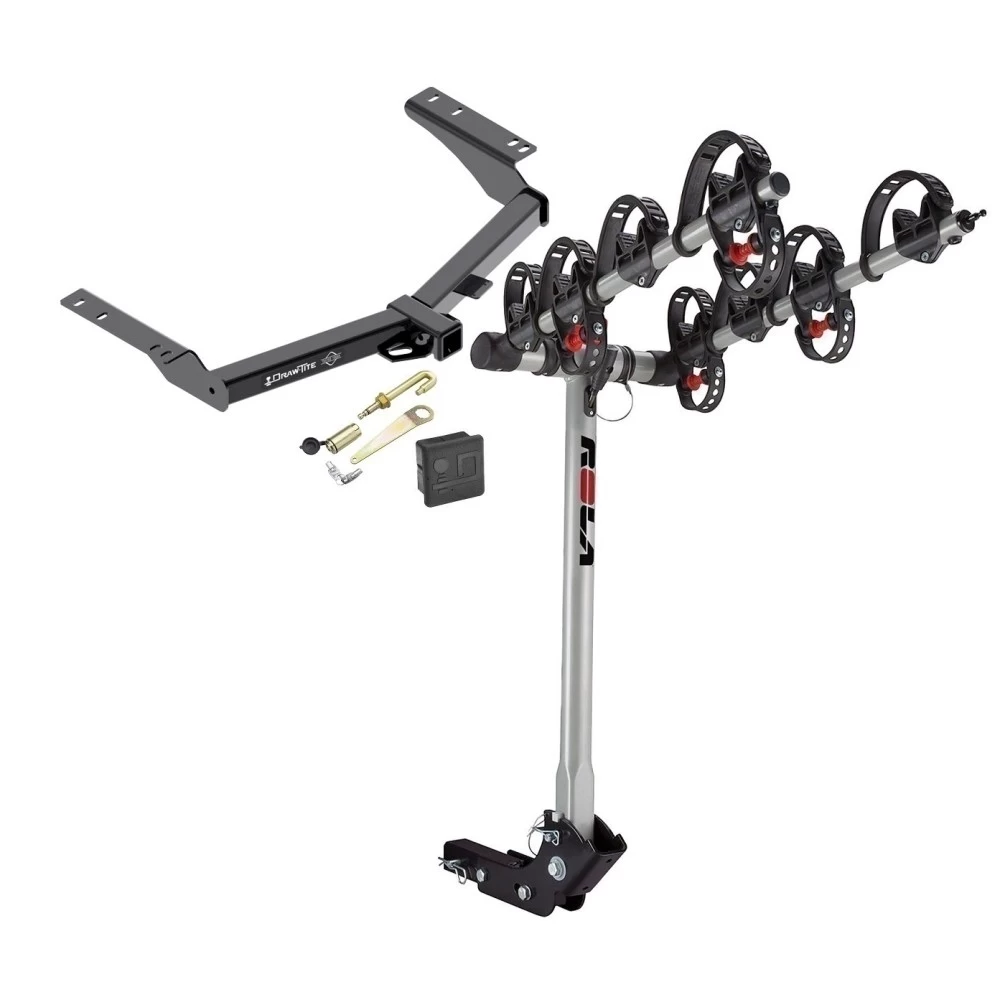 Trailer Tow Hitch For 2014 Toyota Prado 4 Bike Rack w/ Hitch Lock and Cover