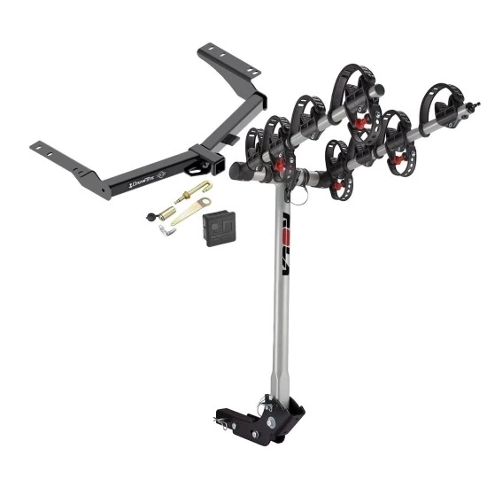 Trailer Tow Hitch For 2014 Toyota Prado 4 Bike Rack w/ Hitch Lock and Cover