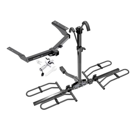 Trailer Tow Hitch For 2014 Toyota Prado Platform Style 2 Bike Rack w/ Anti Rattle Hitch Lock