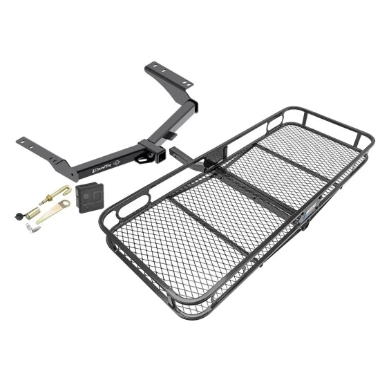 Trailer Tow Hitch For 2014 - 2022 Toyota Prado Basket Cargo Carrier Platform Hitch Lock and Cover