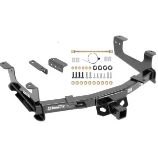 Trailer Tow Hitch For 15-19 Chevy Silverado GMC Sierra 2500HD 3500HD Platform Style 2 Bike Rack w/ Anti Rattle Hitch Lock 