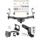 Trailer Hitch Package w/ Wiring For 15-19 Chevy Silverado GMC Sierra 2500 3500 HD w/ 2-5/16" Ball 4" Drop Mount 7-Way Pin Blade RV Class 4