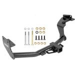 Trailer Tow Hitch For 16-20 Kia Sorento 19-20 Hyundai Santa Fe Platform Style 2 Bike Rack w/ Anti Rattle Hitch Lock