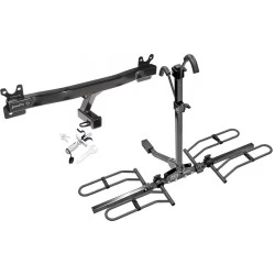 Trailer Tow Hitch For 08-10 Volvo V70 08-16 XC70 11-18 S60 15-18 V60 Platform Style 2 Bike Rack w/ Anti Rattle Hitch Lock