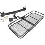 Trailer Tow Hitch For 08-10 Volvo V70 08-16 XC70 11-18 S60 15-18 V60 Basket Cargo Carrier Platform Hitch Lock and Cover