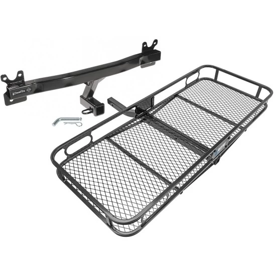 Trailer Tow Hitch For 08-10 Volvo V70 08-16 XC70 11-18 S60 15-18 V60 Basket Cargo Carrier Platform w/ Hitch Pin