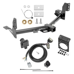 Trailer Tow Hitch w/ 7-Way RV Wiring For 15-20 Ford F-150 Harness Kit Mounting Bracket 2" Tow Receiver