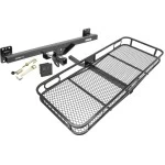 Trailer Tow Hitch For 07-16 Audi Q7 11-14 Porsche Cayenne 11-17 VW Touareg Basket Cargo Carrier Platform Hitch Lock and Cover