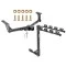 Trailer Tow Hitch w/ 4 Bike Rack For 15-24 Nissan Murano tilt away adult or child arms fold down carrier