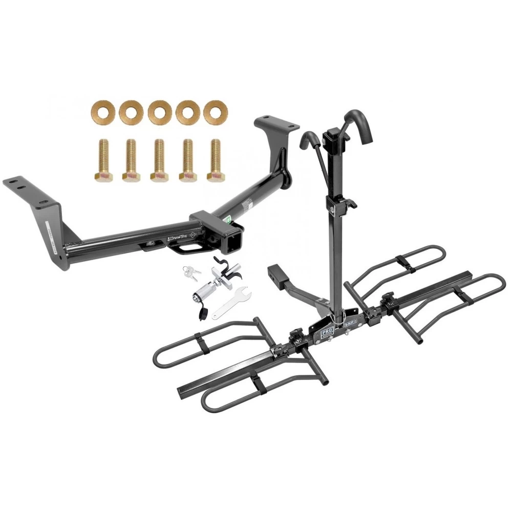 Trailer Tow Hitch For 15-24 Nissan Murano Platform Style 2 Bike Rack w/ Anti Rattle Hitch Lock