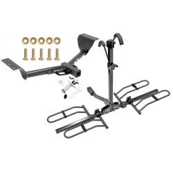 Trailer Tow Hitch For 15-17 Lexus NX200t Platform Style 2 Bike Rack w/ Anti Rattle Hitch Lock