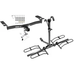 Trailer Tow Hitch For 07-14 Ford Edge 07-15 Lincoln MKX Platform Style 2 Bike Rack w/ Anti Rattle Hitch Lock