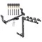 Trailer Tow Hitch w/ 4 Bike Rack For 16-23 Mercedes-Benz Metris tilt away adult or child arms fold down carrier