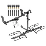 Trailer Tow Hitch For 16-23 Mercedes Metris Platform Style 2 Bike Rack w/ Anti Rattle Hitch Lock