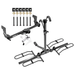Trailer Tow Hitch For 16-23 Mercedes Metris Platform Style 2 Bike Rack w/ Anti Rattle Hitch Lock