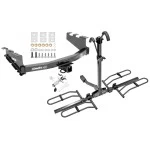 Trailer Tow Hitch For 14-18 Chevy Silverado GMC Sierra 1500 2019 LD Legacy Platform Style 2 Bike Rack w/ Anti Rattle Hitch Lock