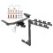Trailer Tow Hitch w/ 4 Bike Rack For 16-23 Mazda CX-9 tilt away adult or child arms fold down carrier
