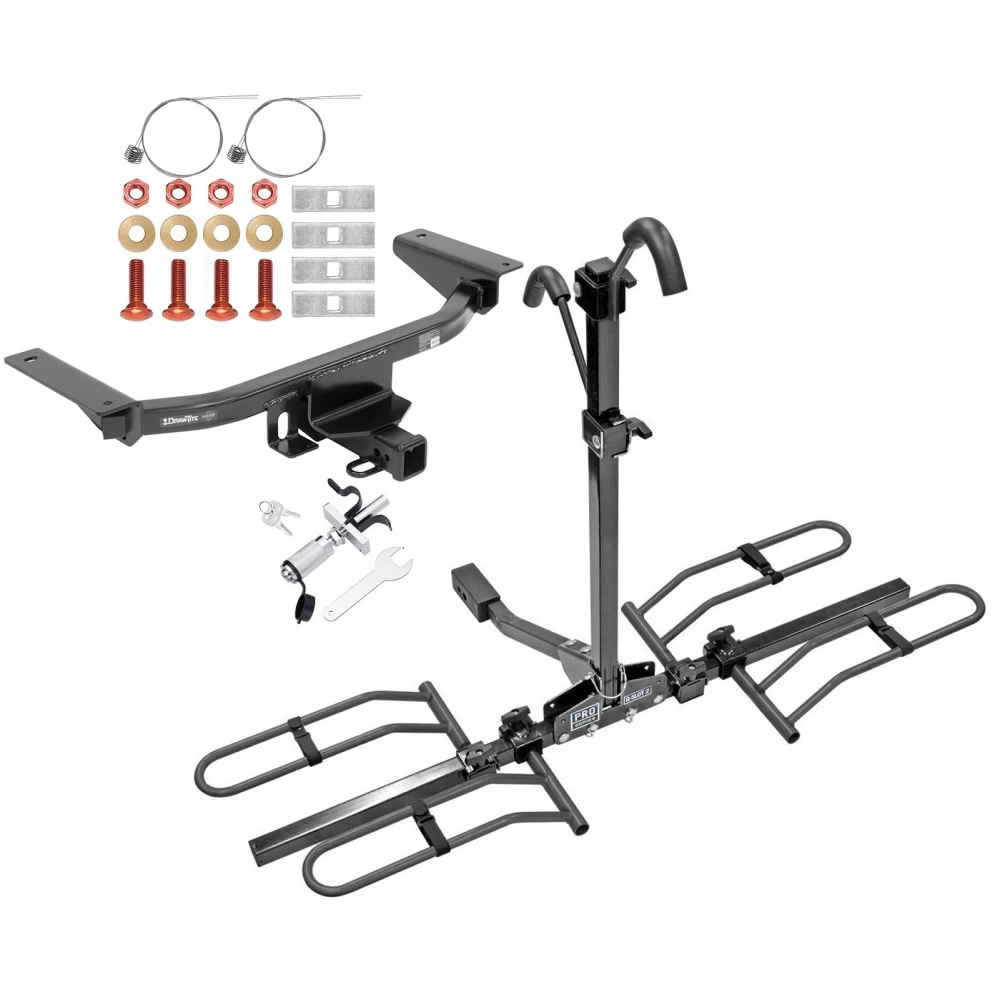Trailer Tow Hitch For 16-23 Mazda CX-9 Platform Style 2 Bike Rack w/ Anti Rattle Hitch Lock 