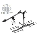 Trailer Tow Hitch For 11-17 Honda Odyssey Platform Style 2 Bike Rack w/ Anti Rattle Hitch Lock