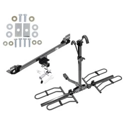 Trailer Tow Hitch For 11-17 Honda Odyssey Platform Style 2 Bike Rack w/ Anti Rattle Hitch Lock