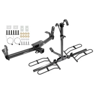 Trailer Tow Hitch For 05-17 Chevy Equinox 10-17 GMC Terrain 06-09 Torrent 02-07 Saturn Vue Class 3 2" Receiver Platform Style 2 Bike Rack
