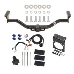 Trailer Tow Hitch w/ 7-Way RV Wiring For 13-20 Nissan Pathfinder 14-20 INFINITI QX60 Harness Kit Mounting Bracket 2" Tow Receiver Class 3