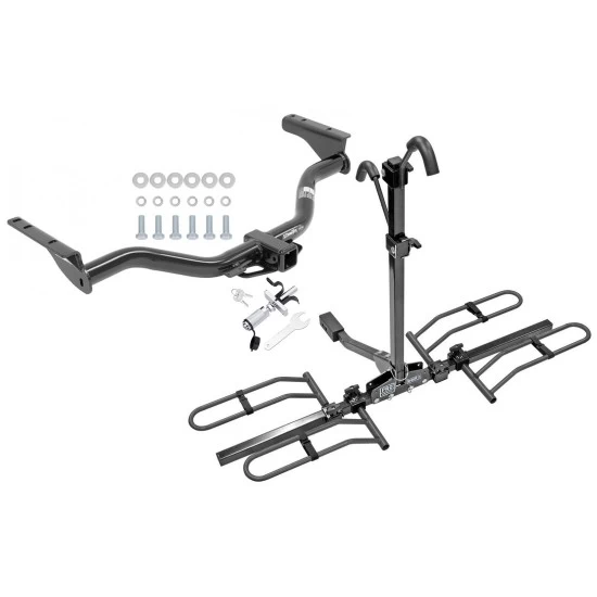 Trailer Hitch For 13-20 Nissan Pathfinder 14-20 INFINITI QX60 2013 JX35 Platform Style 2 Bike Rack w/ Anti Rattle Hitch Lock