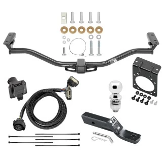 Complete Tow Package For 11-19 Ford Explorer All Models w/ 7-Way RV Wiring Harness Kit 2" Ball and Mount Bracket 2" Receiver Class 3
