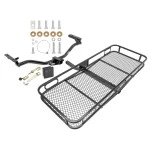 Trailer Tow Hitch For 11-19 Ford Explorer Basket Cargo Carrier Platform Hitch Lock and Cover