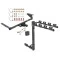 Custom Fit Trailer Hitch 4 Bike Carrier Security J-Pin Rubber Hitch Plug Cover Installation Hardware Installation Instructions 76046 1393100G 63201 7010 Draw-Tite Trailer Tow Hitch 4 Bike Rack 17-23 Chrysler Pacifica 22-23 Grand Caravan 20-23 Voyager Exce Trailer Tow Hitch w/ 4 Bike Rack For 17-23 Chrysler Pacifica 22-23 Grand Caravan 20-23 Voyager Except Hybrid Tilt away adult or child arms fold down carrier w/ Lock and Cover