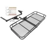 Trailer Tow Hitch For 17-25 Chrysler Pacifica Except Hybrid 20-25 Voyager 22-23 Grand Caravan Basket Cargo Carrier Platform w/ Hitch Pin