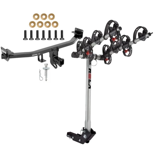Trailer Tow Hitch For 17-22 KIA Sportage w/ 4 Bike Carrier Rack