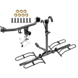 Trailer Tow Hitch For 17-22 KIA Sportage Platform Style 2 Bike Rack w/ Anti Rattle Hitch Lock